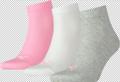 PUMA Herren Socken UNISEX QUARTER PLAIN 3P Prism Pink