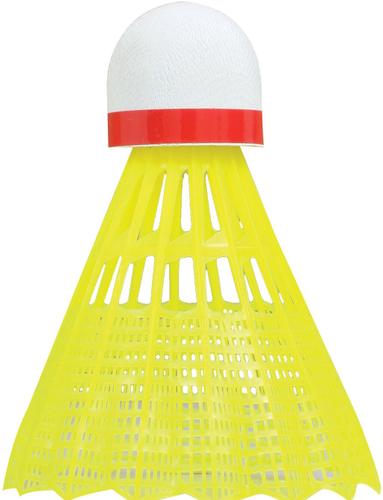 Talbot-Torro Badmintonball Tech 350, Nylonfederball, 3er Dose - in Gelb