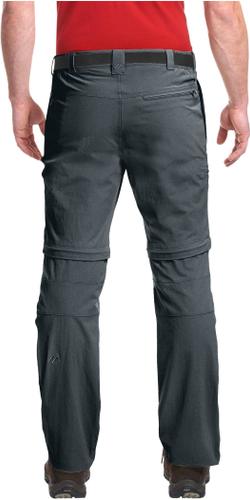 MAIER SPORTS Herren Hose Tajo 2 He-Zip Off Hose el. (kurz) 27 in Grau