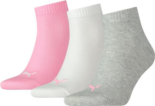 PUMA Herren Socken UNISEX QUARTER PLAIN 3P Prism Pink