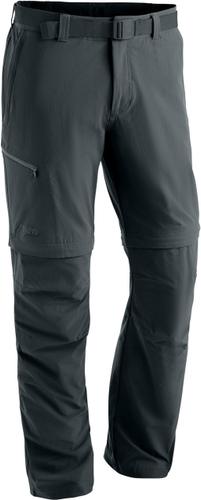 MAIER SPORTS Herren Hose Tajo 2 He-Zip Off Hose el. (kurz) 26 in Grau