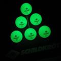 DONIC SCHILDKRÖT TT-Ball GLOW IN THE DARK POLY 40+, 6 Stück - in Schwarz