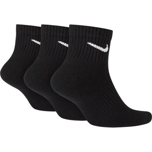 NIKE Herren U NK EVERYDAY CUSH QTR 3PR BLACK/WHITE