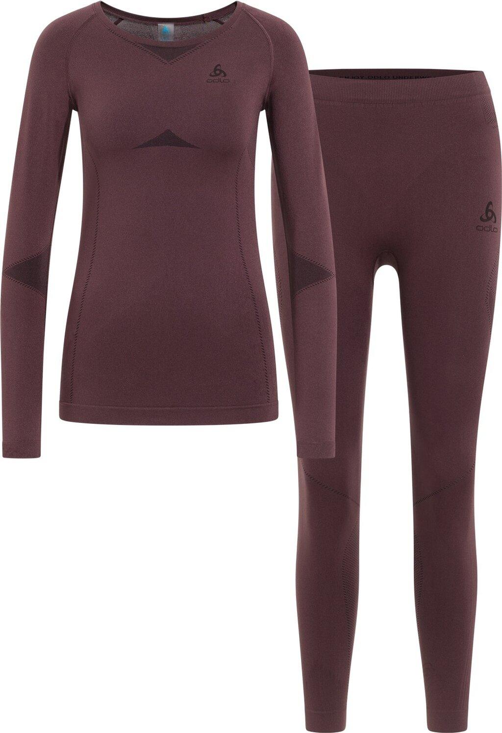 ODLO Damen Funktionswäsche-Set Fundamentals Performance Warm XS in Rot