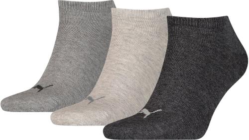 PUMA Herren Socken UNISEX SNEAKER PLAIN 3P Anthraci/l Mel Grey/m Mel Grey