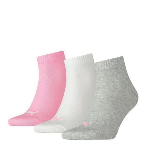 PUMA Herren Socken UNISEX QUARTER PLAIN 3P Prism Pink