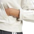ADIDAS Damen Kapuzensweat Essentials 3-Streifen French Terry Quarter-Zip