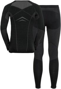 ODLO Herren Set Set long FUNDAMENTALS PERFORMANCE WARM S in Schwarz