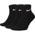 NIKE Herren U NK EVERYDAY CUSH QTR 3PR BLACK/WHITE
