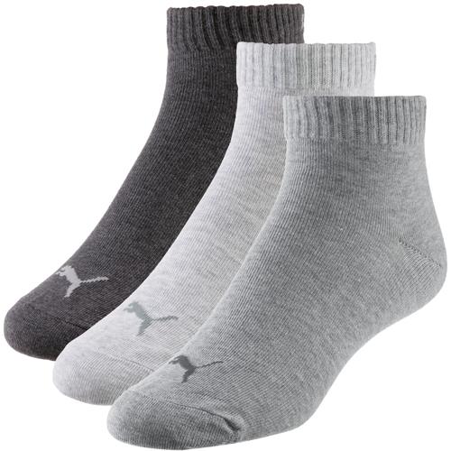 PUMA Herren Socken UNISEX QUARTER PLAIN 3P Anthraci/l Mel Grey/m Mel Grey