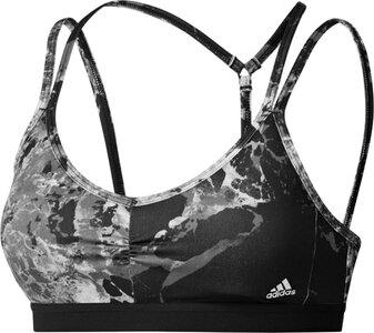 ADIDAS Damen BH YO ESS LS AOP B XS in Schwarz