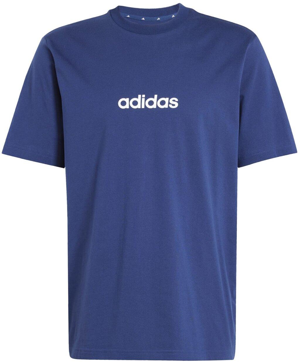 ADIDAS Herren Shirt Essentials Linear Single Jersey L in Blau