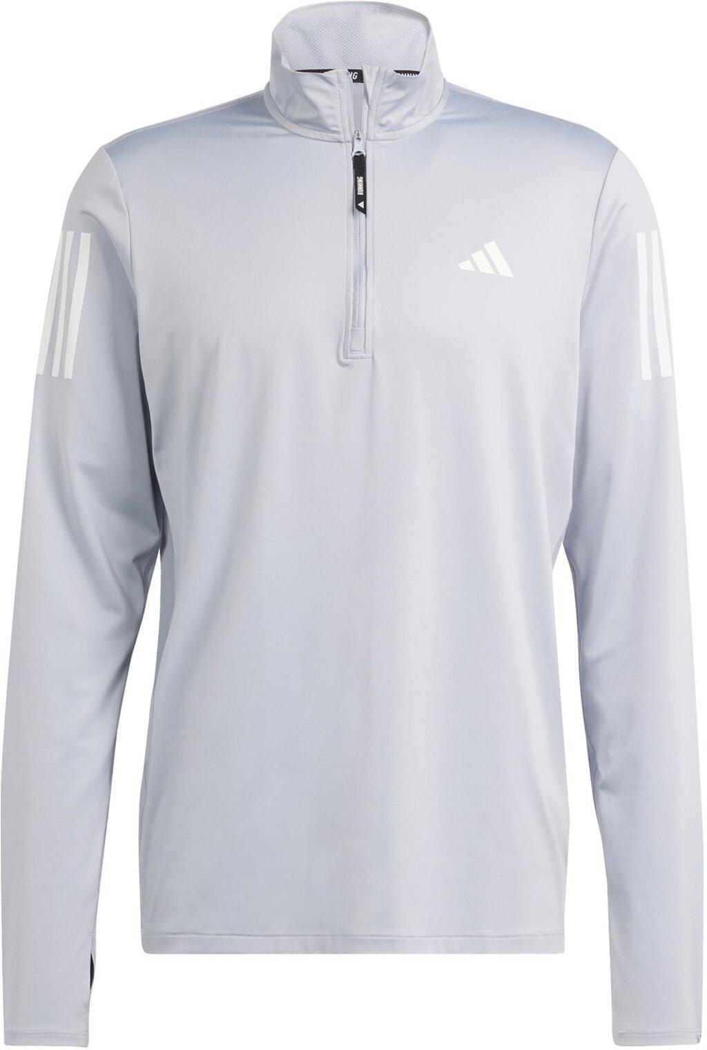 ADIDAS Herren Rollkragen Own the Run Half-Zip L in Silber