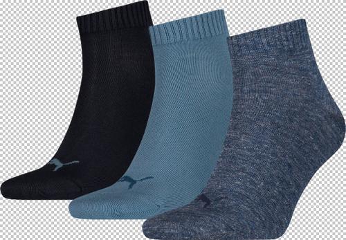 PUMA Herren Socken UNISEX QUARTER PLAIN 3P Denim Blue