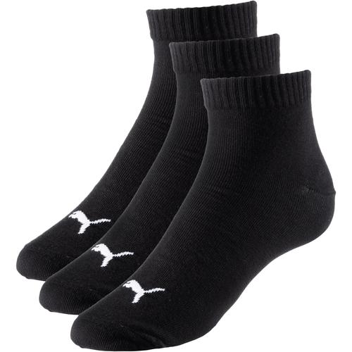 PUMA Herren Socken UNISEX QUARTER PLAIN 3P Black