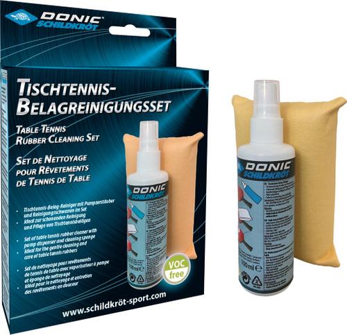 DONIC SCHILDKRÖT BELAGREINIGUNGSSET, SCHWAMM+1 - in Grau