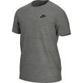 NIKE M NSW CLUB TEE DK GREY HEATHER/BLACK