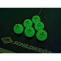 DONIC SCHILDKRÖT TT-Ball GLOW IN THE DARK POLY 40+, 6 Stück - in Schwarz