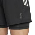 ADIDAS Herren Shorts Own the Run CLIMACOOL 2-in-1 XXL in Schwarz
