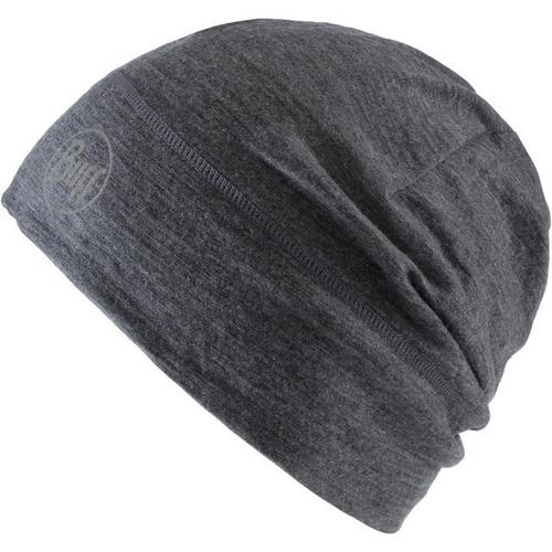 BUFF Herren LIGHTWEIGHT MERINO WOOL Mütze SOLID One Size in Grau