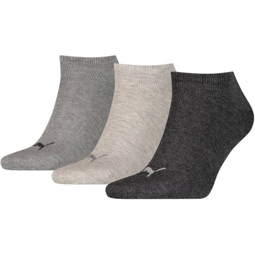 PUMA Herren Socken UNISEX SNEAKER PLAIN 3P Anthraci/l Mel Grey/m Mel Grey
