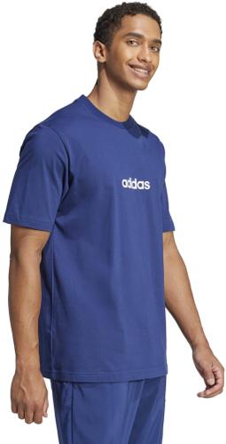 ADIDAS Herren Shirt Essentials Linear Single Jersey L in Blau