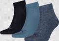 PUMA Herren Socken UNISEX QUARTER PLAIN 3P Denim Blue