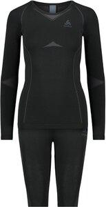 ODLO Damen Set Set long FUNDAMENTALS PERFORMANCE WARM XS in Schwarz