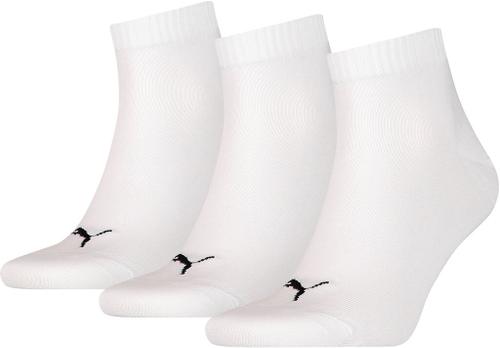 PUMA Plain Quarter-Socken 3er-Pack 35-38 in Weiß