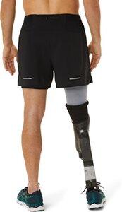 ASICS Herren Shorts ROAD 2-N-1 5IN SHORT XXL in Schwarz