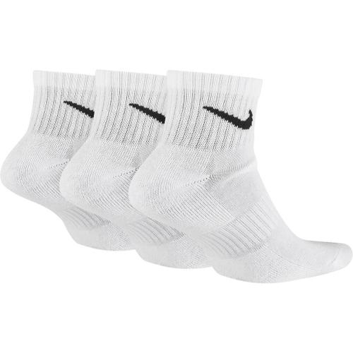 NIKE Herren U NK EVERYDAY CUSH QTR 3PR WHITE/BLACK