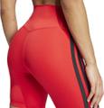 ADIDAS Damen Tight Optime Essentials 3-Streifen kurze (Länge 5 Zoll) XS in Rot