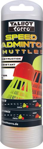 TALBOT/TORRO SPEED Badminton Speedbadminton Shuttles (6 Stück) - in Schwarz
