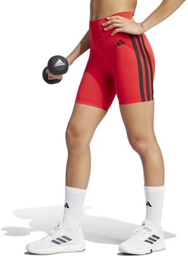 ADIDAS Damen Tight Optime Essentials 3-Streifen kurze (Länge 5 Zoll) XS in Rot