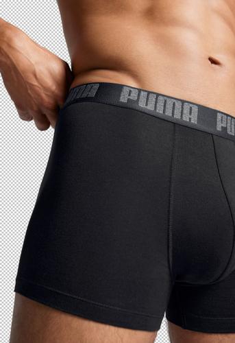 PUMA Herren Retropants Basic Boxer 2er Pack XXL in Schwarz